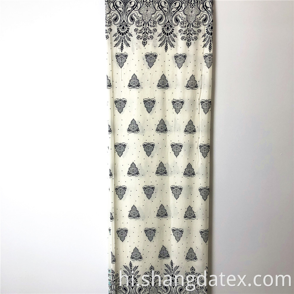 Rayon Fabric Ethnic Design